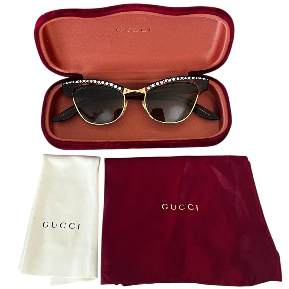Gucci Clubmaster Cat Eye Sunglasses GG0153S